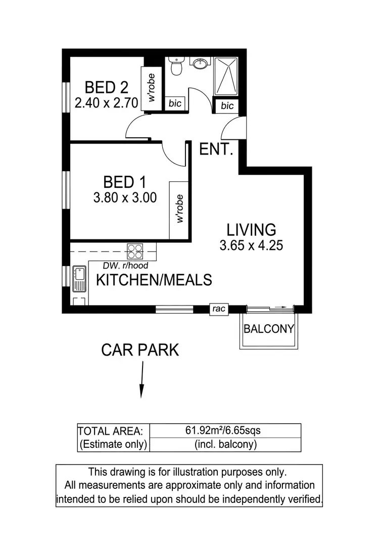 Floorplan of Homely unit listing, 5/14 Broadway, Glenelg South SA 5045