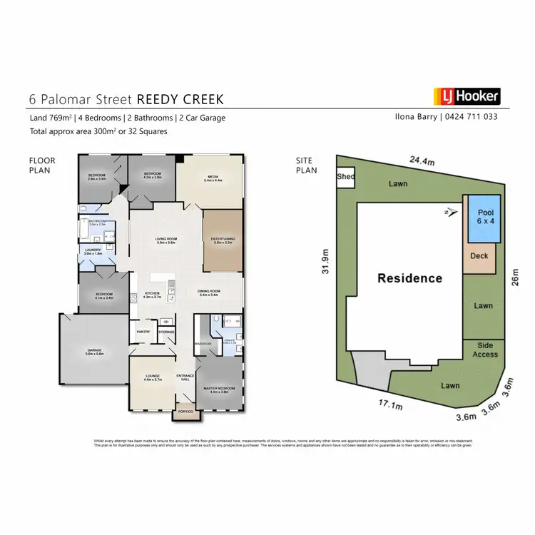 Floorplan of Homely house listing, 6 Palomar Street, Reedy Creek QLD 4227