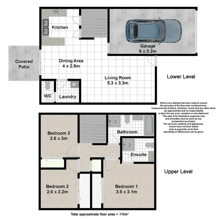 Floorplan of Homely townhouse listing, 68/37 Sophie Place, Doolandella QLD 4077