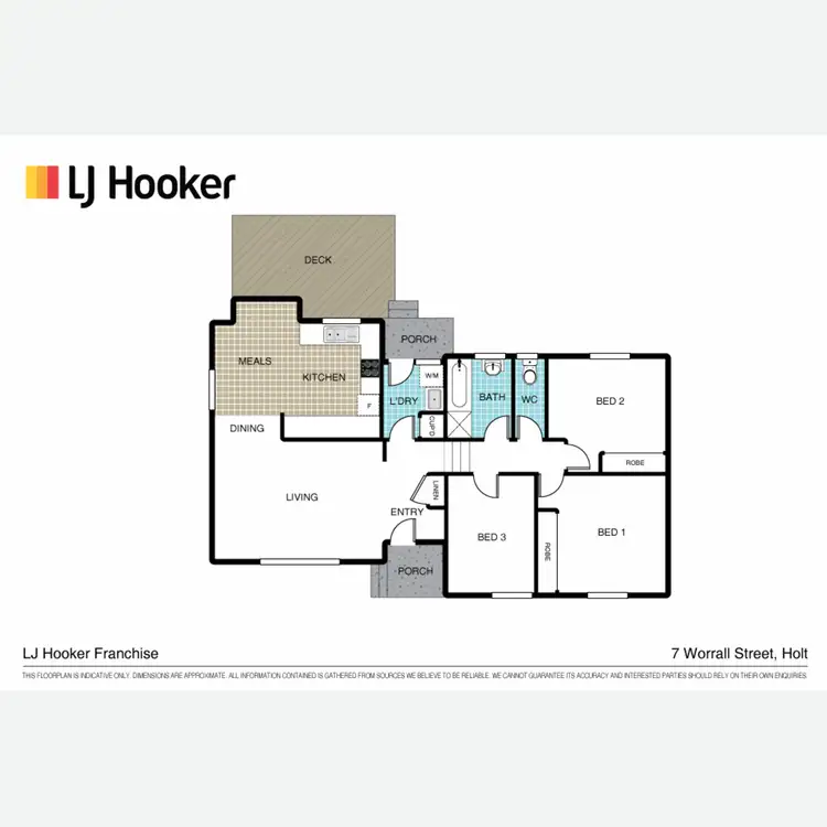 Floorplan of Homely house listing, 7 Worrall Street, Holt ACT 2615