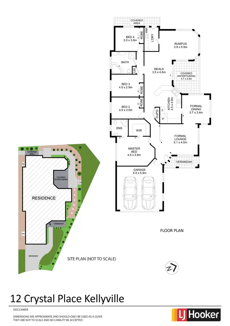 Floorplan of Homely house listing, 12 Crystal Place, Kellyville NSW 2155
