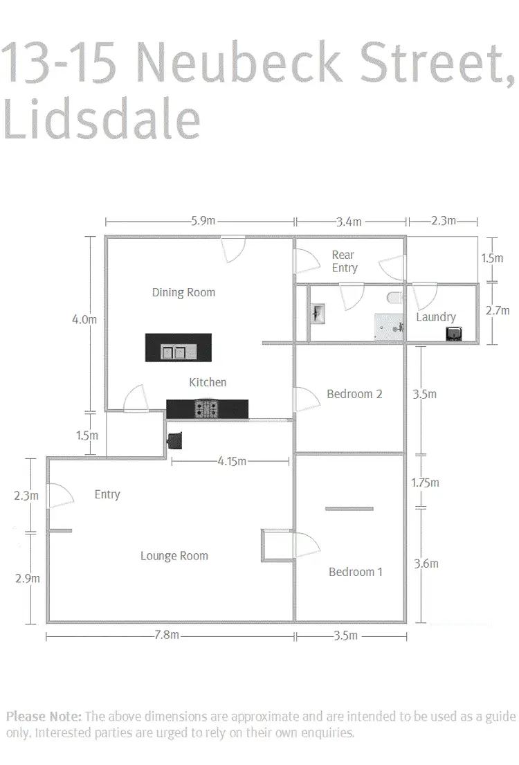 Floorplan of Homely house listing, 13-15 Neubeck Street, Lidsdale NSW 2790