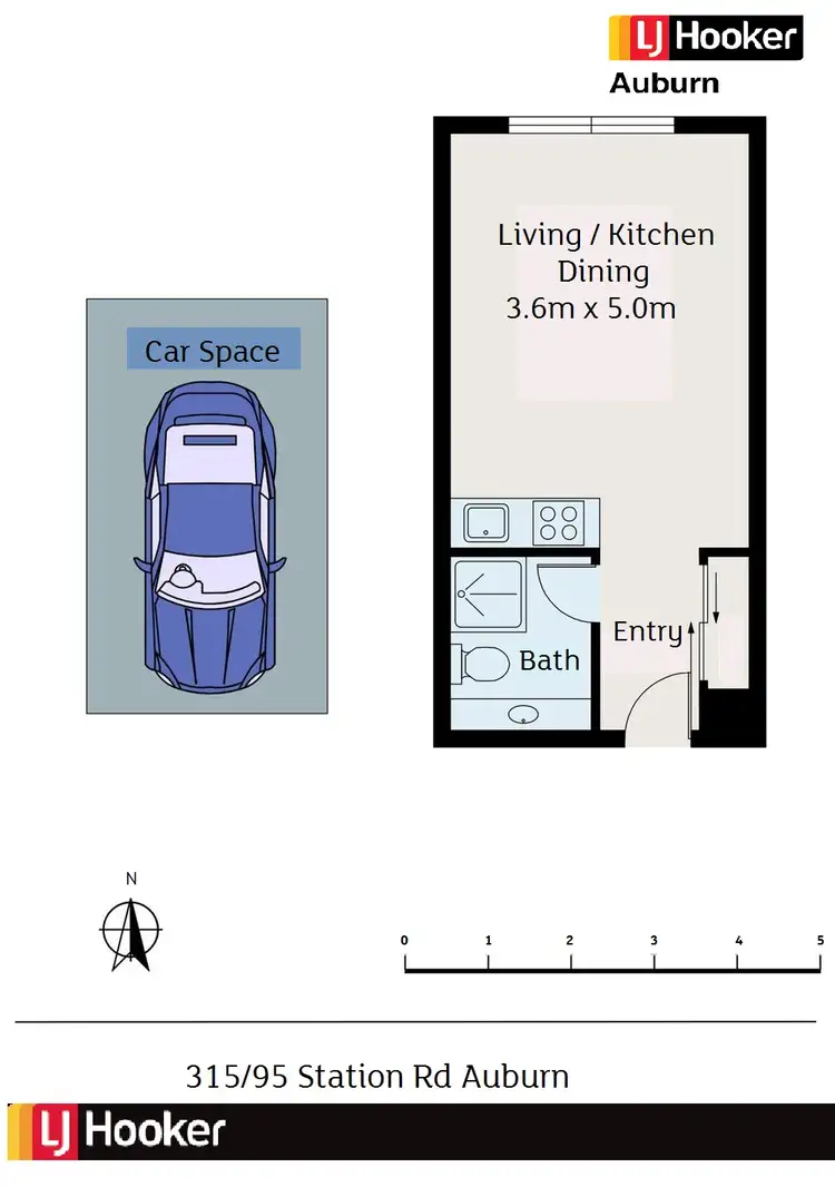 Floorplan of Homely unit listing, 315/95 Station Rd, Auburn NSW 2144