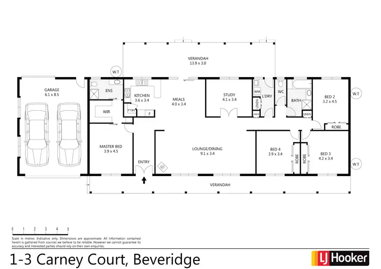 Floorplan of Homely house listing, 1-3 Carney Court, Beveridge VIC 3753
