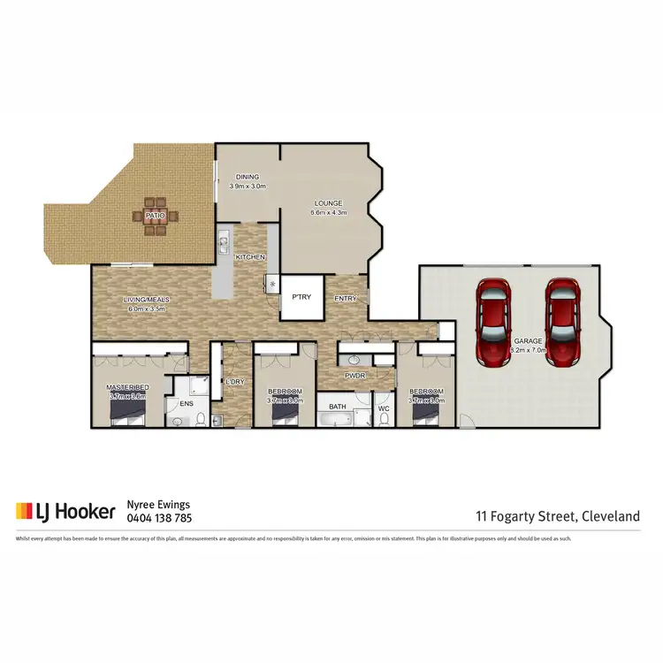 Floorplan of Homely house listing, 11 Fogarty Street, Cleveland QLD 4163