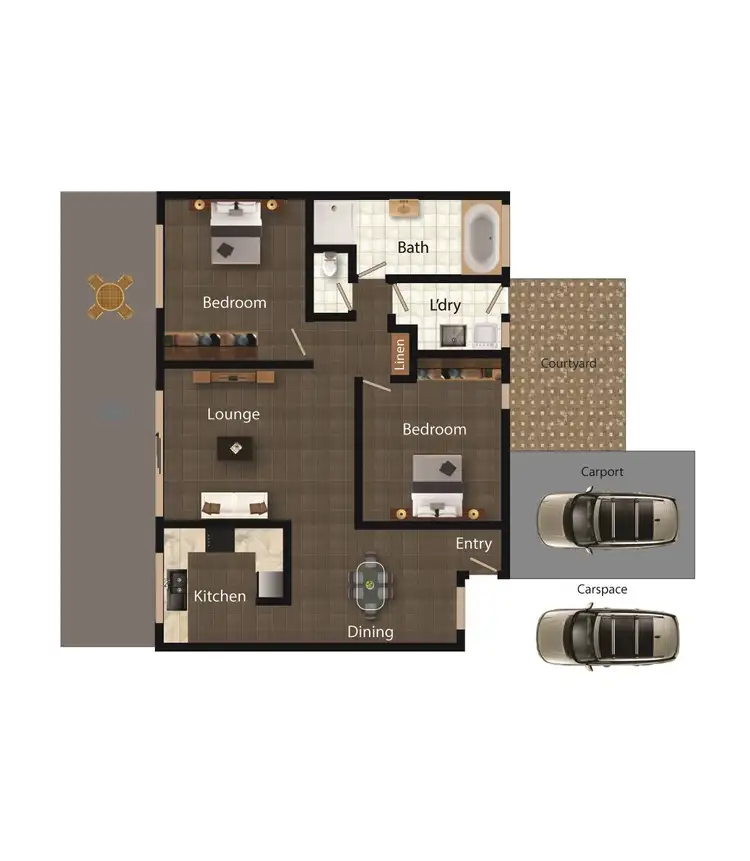 Floorplan of Homely townhouse listing, 12/23 Elm Way, Jerrabomberra NSW 2619
