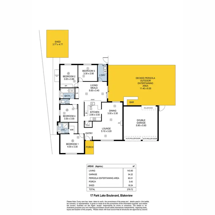 Floorplan of Homely house listing, 17 Park Lake Boulevard, Blakeview SA 5114