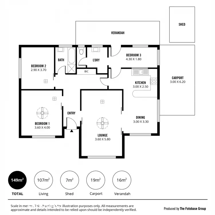 Floorplan of Homely house listing, 18 Piccadilly Road, Salisbury East SA 5109
