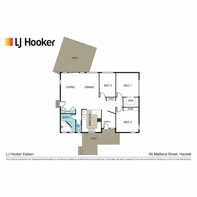 Floorplan of Homely house listing, 65 Maitland Street, Hackett ACT 2602