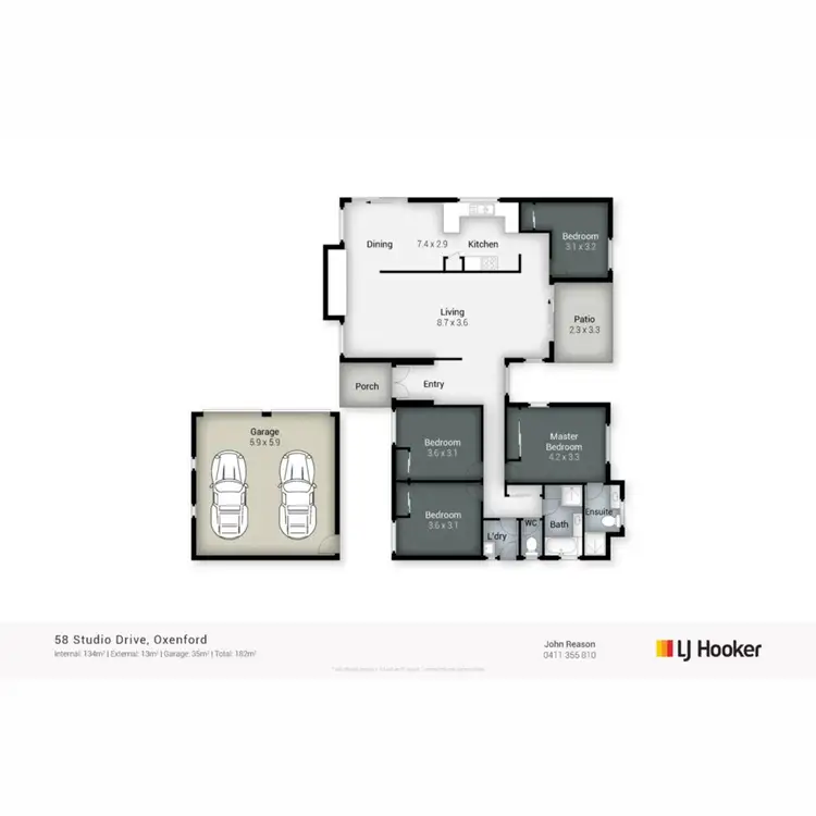 Floorplan of Homely house listing, 58 Studio Drive, Oxenford QLD 4210