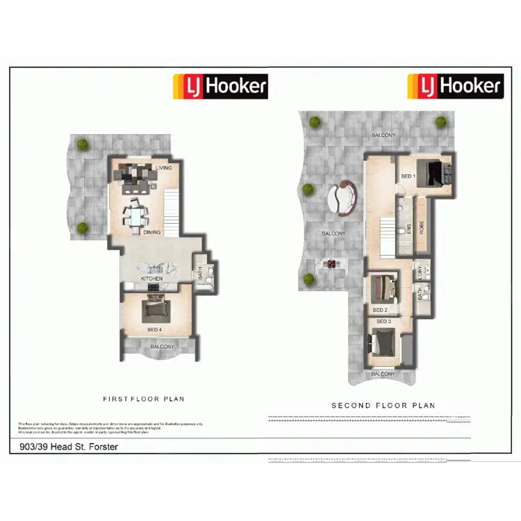 Floorplan of Homely apartment listing, 903/39-41 Head Street, Forster NSW 2428