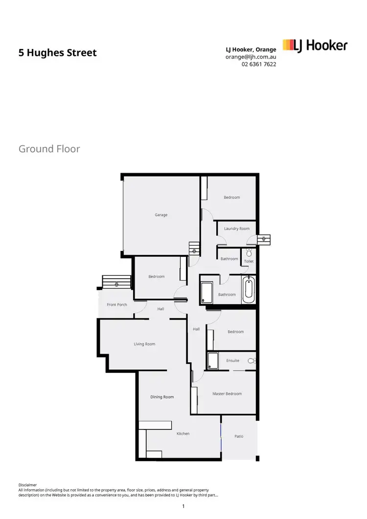 Floorplan of Homely house listing, 5 Hughes Street, Orange NSW 2800