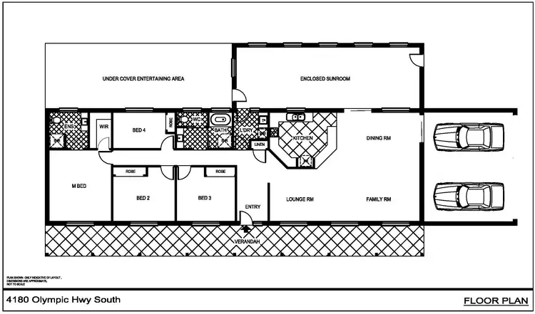 Floorplan of Homely rural property listing, 4180 Olympic Highway South, Young NSW 2594