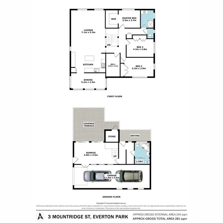 Floorplan of Homely house listing, 3 Mountridge Street, Everton Park QLD 4053