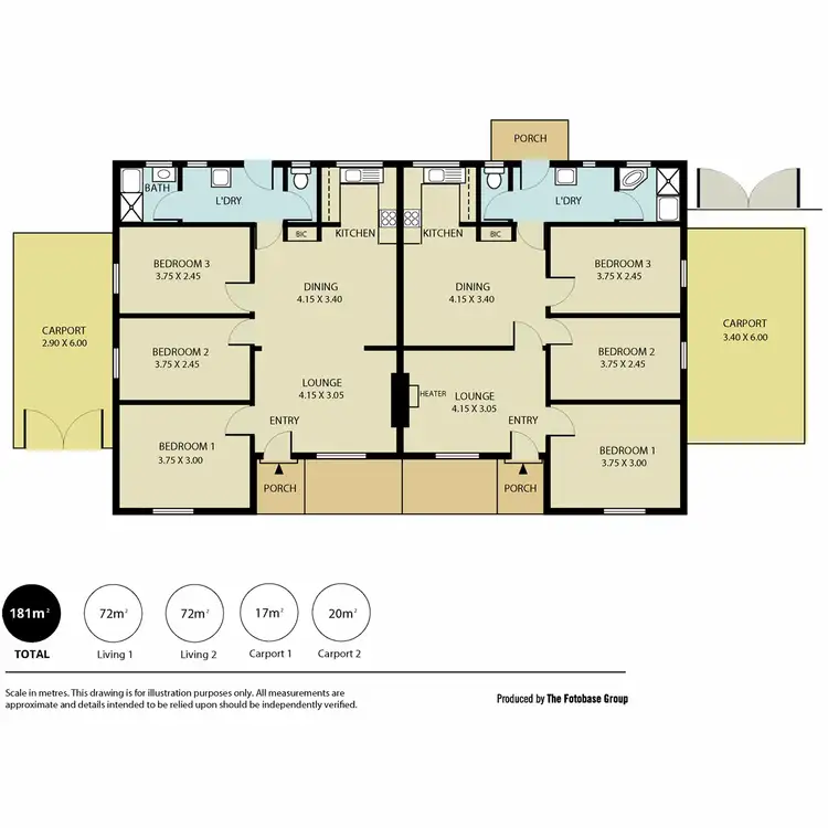 Floorplan of Homely house listing, 12 & 14 Virgo Street, Elizabeth South SA 5112