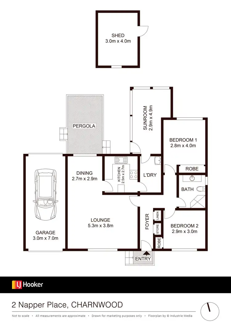 Floorplan of Homely house listing, 2 Napper Place, Charnwood ACT 2615