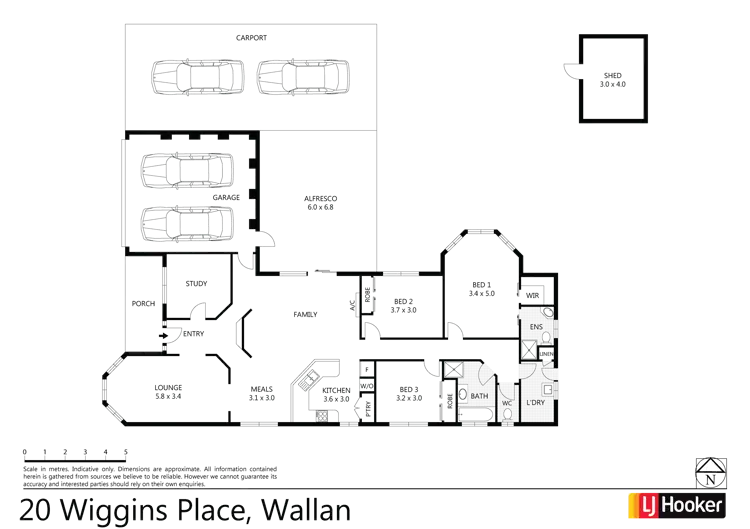 Floorplan of Homely house listing, 20 Wiggins Place, Wallan VIC 3756