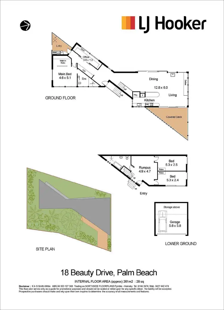 Floorplan of Homely house listing, 18 Beauty Drive, Whale Beach NSW 2107