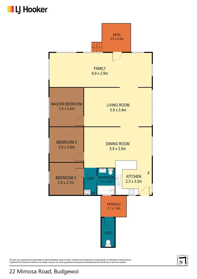 Floorplan of Homely house listing, 22 Mimosa Road, Budgewoi NSW 2262