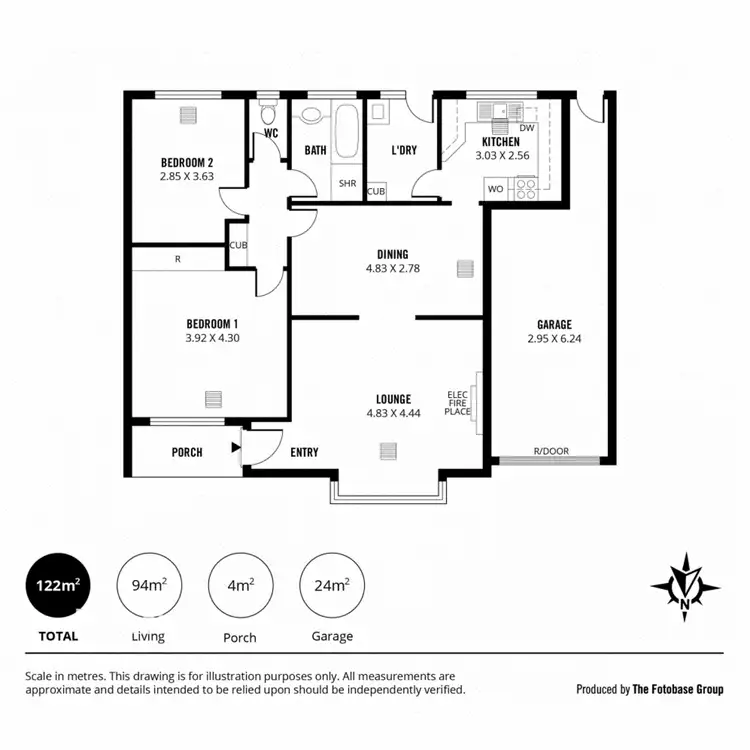 Floorplan of Homely unit listing, 5/53 Brigalow Avenue, Kensington Gardens SA 5068