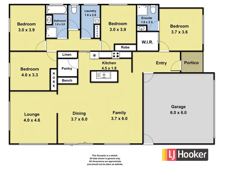 Floorplan of Homely house listing, 16 Lavender Place, Inverloch VIC 3996