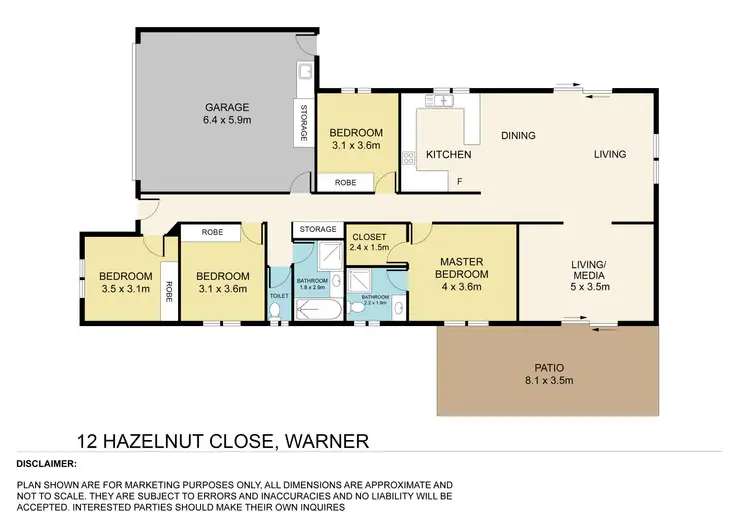 Floorplan of Homely house listing, 12 Hazelnut Close, Warner QLD 4500