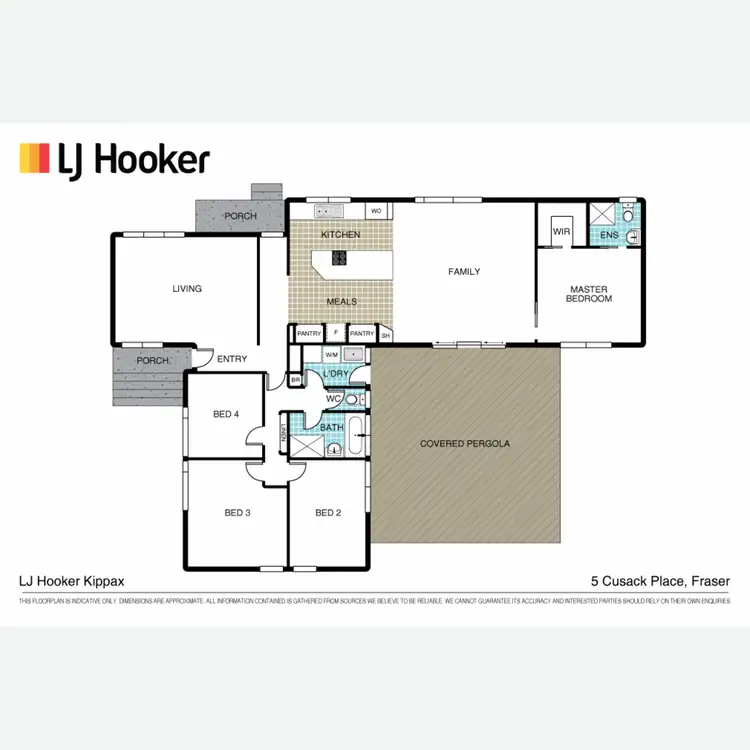 Floorplan of Homely house listing, 5 Cusack Place, Fraser ACT 2615