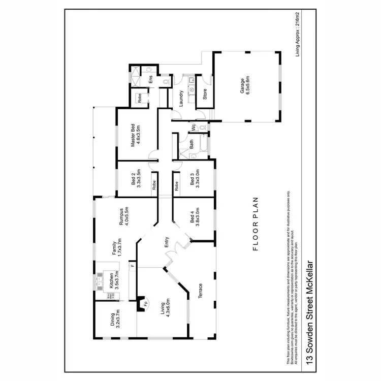 Floorplan of Homely house listing, 13 Sowden Street, Mckellar ACT 2617