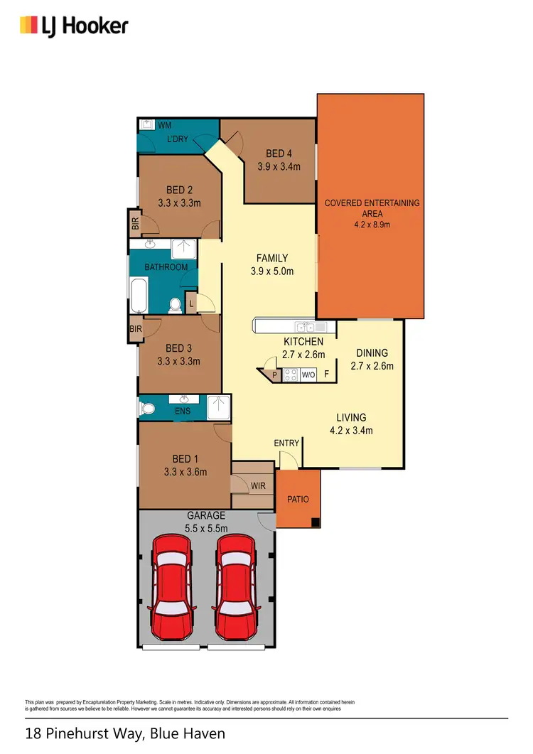 Floorplan of Homely house listing, 18 Pinehurst Way, Blue Haven NSW 2262