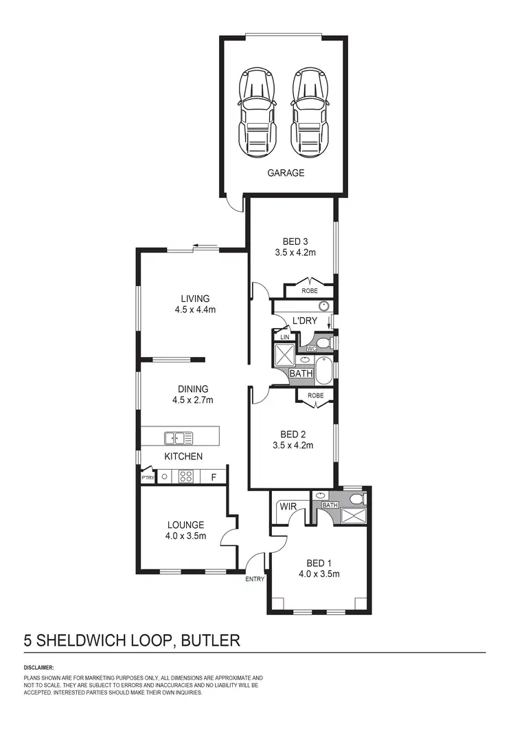 Floorplan of Homely house listing, 5 Sheldwich Loop, Butler WA 6036