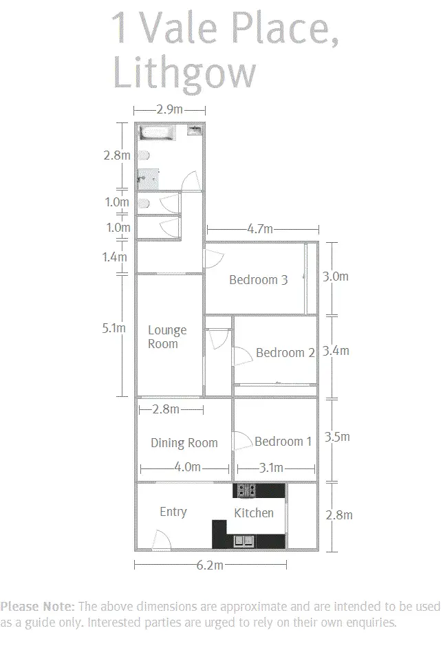 Floorplan of Homely house listing, 1 Vale Place, Lithgow NSW 2790