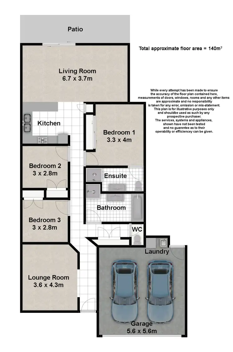 Floorplan of Homely house listing, 3 Paterson Place, Forest Lake QLD 4078