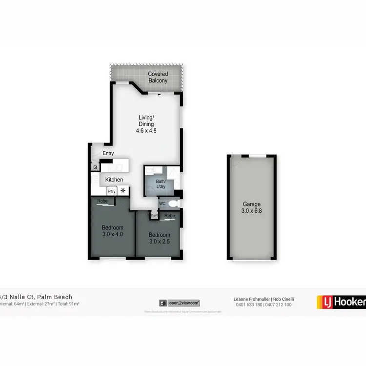 Floorplan of Homely unit listing, 4/3 Nalla Court, Palm Beach QLD 4221