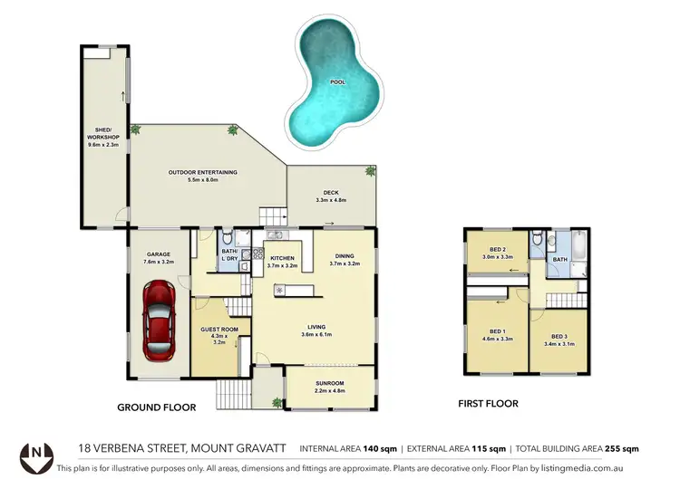 Floorplan of Homely house listing, 18 Verbena Street, Mount Gravatt QLD 4122