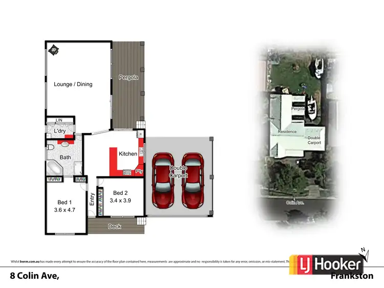 Floorplan of Homely house listing, 8 Colin Avenue, Frankston VIC 3199