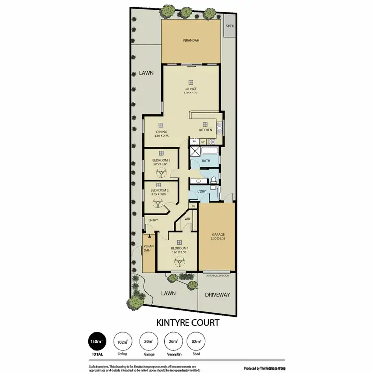 Floorplan of Homely house listing, 15 Kintyre Court, Greenwith SA 5125