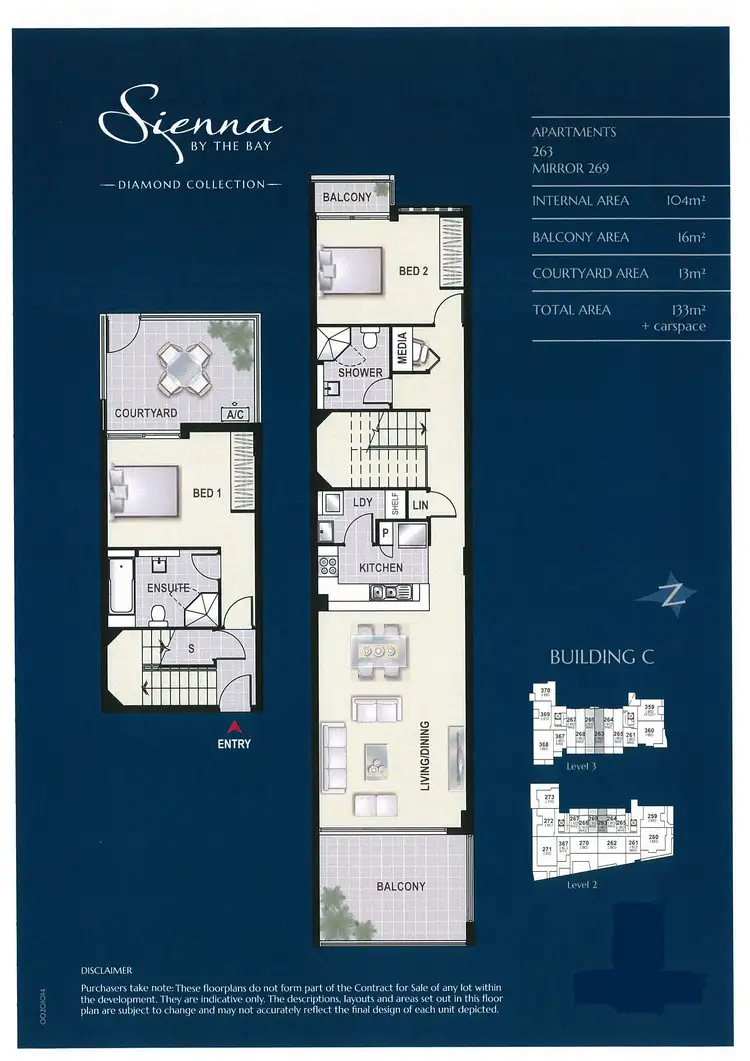 Floorplan of Homely unit listing, 263/8A Mary Street, Rhodes NSW 2138