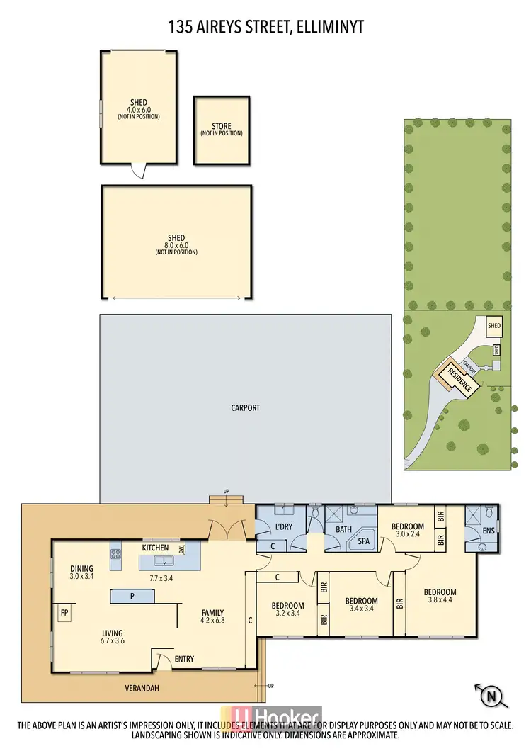 Floorplan of Homely house listing, 135 Aireys Street, Elliminyt VIC 3250