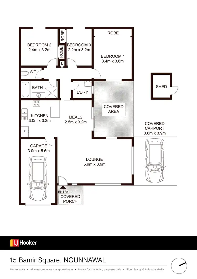 Floorplan of Homely house listing, 15 Bamir Square, Ngunnawal ACT 2913