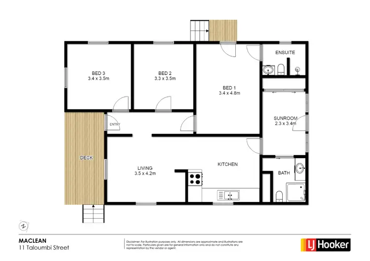 Floorplan of Homely house listing, 11 Taloumbi Street, Maclean NSW 2463