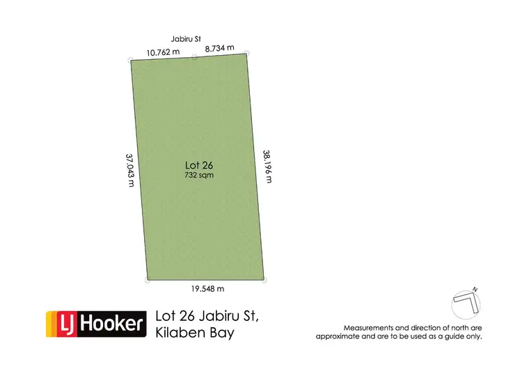 Floorplan of Homely land listing, 26 Jabiru Street, Kilaben Bay NSW 2283