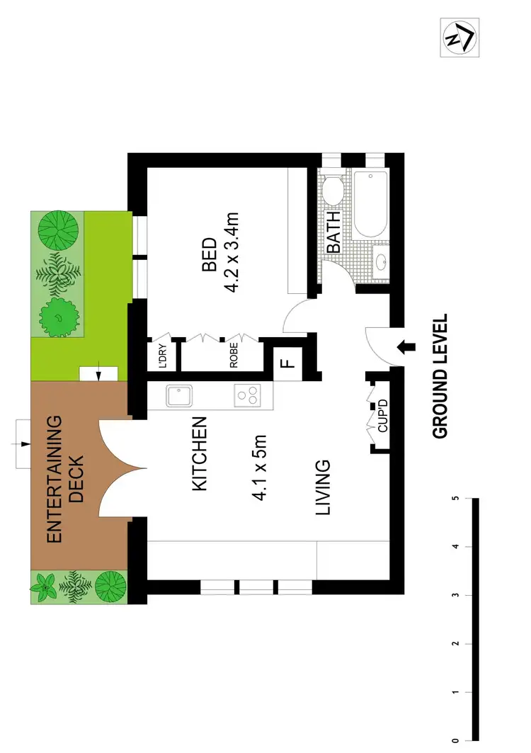 Floorplan of Homely apartment listing, 1/245-247 Bondi Road, Bondi NSW 2026