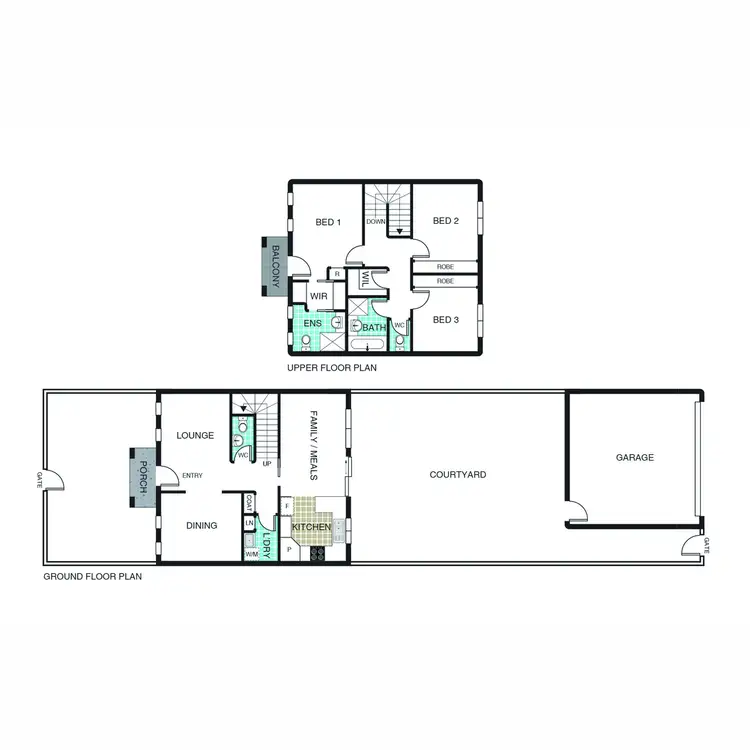 Floorplan of Homely townhouse listing, 9 Lansdown Crescent, Casey ACT 2913