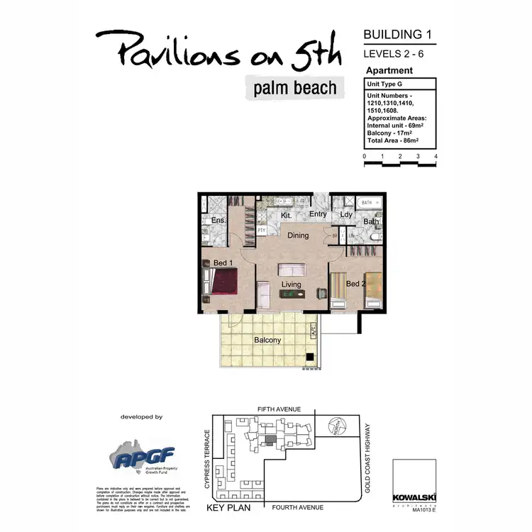 Floorplan of Homely unit listing, 1608/10 Fifth Avenue, Palm Beach QLD 4221