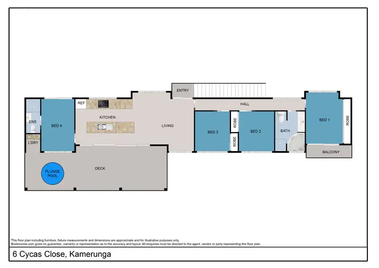 Floorplan of Homely house listing, 6 Cycas Close, Kamerunga QLD 4870