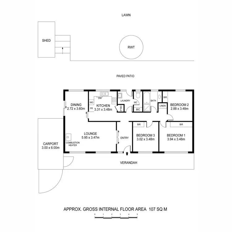 Floorplan of Homely house listing, 202 Piccadilly Road, Piccadilly SA 5151