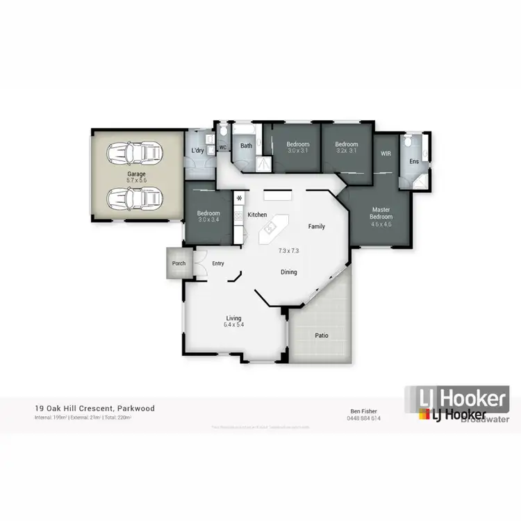 Floorplan of Homely house listing, 19 Oak Hill Crescent, Parkwood QLD 4214