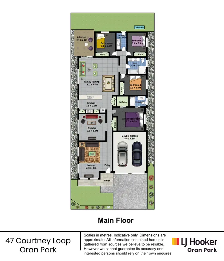 Floorplan of Homely house listing, 47 Courtney Loop, Oran Park NSW 2570