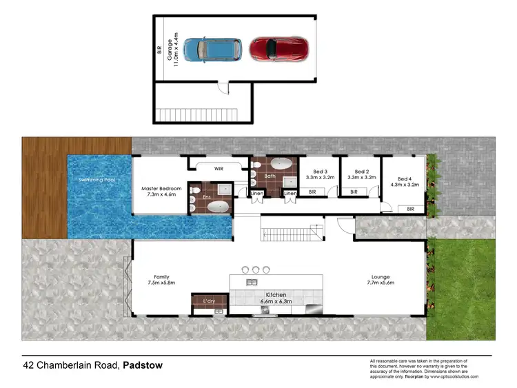 Floorplan of Homely house listing, 42 Chamberlain Rd, Padstow NSW 2211