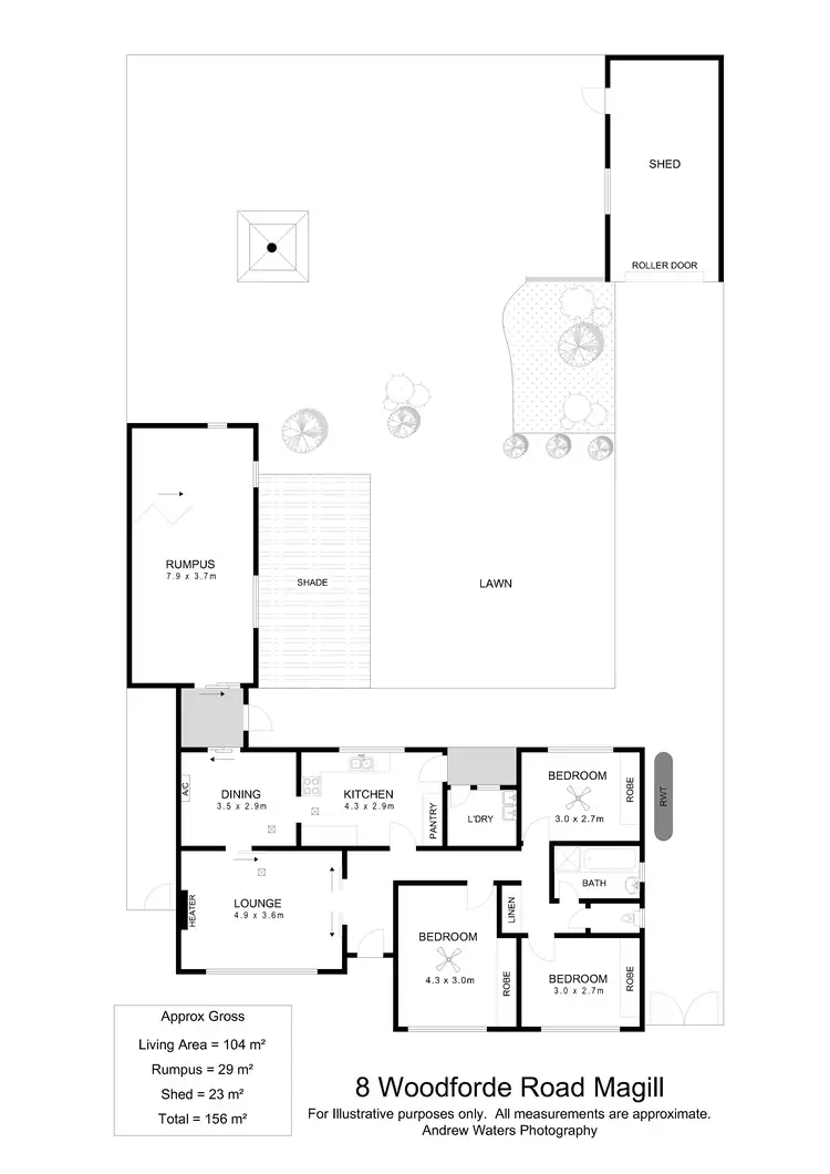 Floorplan of Homely house listing, 8 Woodforde Road, Magill SA 5072